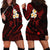 Polynesian Hawaii Hoodie Dress Niihau Islands with Pacific Plumeria Red Vibe LT9 - Polynesian Pride