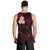 Polynesian Hawaii Men Tank Top Niihau Islands with Pacific Plumeria Red Vibe LT9 - Polynesian Pride