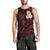 Polynesian Hawaii Men Tank Top Niihau Islands with Pacific Plumeria Red Vibe LT9 - Polynesian Pride