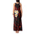 Polynesian Hawaii Tank Maxi Dress Niihau Islands with Pacific Plumeria Red Vibe LT9 - Polynesian Pride