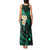 Polynesian Hawaii Tank Maxi Dress Niihau Islands with Pacific Plumeria Turquoise Vibe LT9 - Polynesian Pride