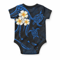 Hawaii Molokai Islands Baby Onesie Polynesian Sunset Plumeria Blue Vibe LT9 - Polynesian Pride
