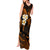 Hawaii Tank Maxi Dress Molokai Islands Polynesian Sunset Plumeria Gold Vibe LT9 - Polynesian Pride