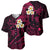 Hawaii Baseball Jersey Molokai Islands Polynesian Sunset Plumeria Pink Vibe LT9 - Polynesian Pride