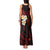 Polynesian Hawaii Tank Maxi Dress Molokai Islands with Pacific Plumeria Red Vibe LT9 - Polynesian Pride