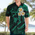 Polynesian Hawaii Hawaiian Shirt Molokai Islands with Pacific Plumeria Turquoise Vibe LT9 - Polynesian Pride