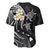 Polynesian Hawaii Baseball Jersey Molokai Islands with Pacific Plumeria White Vibe LT9 - Polynesian Pride