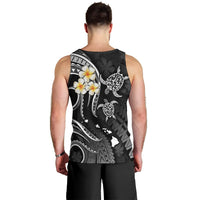 Polynesian Hawaii Men Tank Top Molokai Islands with Pacific Plumeria White Vibe LT9 - Polynesian Pride