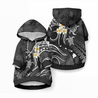 Polynesian Hawaii Molokai Islands Pet Hoodie with Pacific Plumeria White Vibe LT9 Pullover White - Polynesian Pride