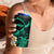 Hawaii Molokaʻi Islands Pacific Plumeria 4 in 1 Can Cooler Tumbler Turquoise Polynesian Tattoo