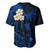 Hawaii Baseball Jersey Lanai Islands Polynesian Sunset Plumeria Blue Vibe LT9 - Polynesian Pride