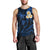 Hawaii Men Tank Top Lanai Islands Polynesian Sunset Plumeria Blue Vibe LT9 - Polynesian Pride