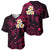 Hawaii Baseball Jersey Lanai Islands Polynesian Sunset Plumeria Pink Vibe LT9 - Polynesian Pride