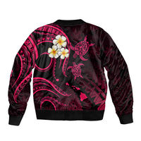 Hawaii Bomber Jacket Lanai Islands Polynesian Sunset Plumeria Pink Vibe LT9 - Polynesian Pride