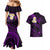 Polynesian Hawaii Couples Mermaid Dress And Hawaiian Shirt Lanai Islands with Pacific Plumeria Purple Vibe LT9 - Polynesian Pride