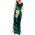 Polynesian Hawaii Tank Maxi Dress Lanai Islands with Pacific Plumeria Turquoise Vibe LT9 - Polynesian Pride