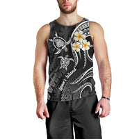 Polynesian Hawaii Men Tank Top Lanai Islands with Pacific Plumeria White Vibe LT9 - Polynesian Pride