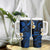 Hawaii Lanaʻi Islands Pacific Plumeria Tumbler With Handle Blue Polynesian Tattoo