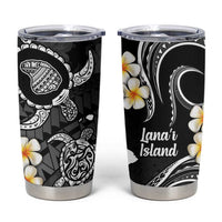 Hawaii Lanai Islands Pacific Plumeria Tumbler Cup White Polynesian Tattoo LT9 White - Polynesian Pride