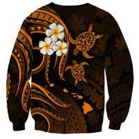 Hawaii Sweatshirt Kauai Islands Polynesian Sunset Plumeria Gold Vibe LT9 - Polynesian Pride