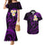 Polynesian Hawaii Couples Mermaid Dress And Hawaiian Shirt Kauai Islands with Pacific Plumeria Purple Vibe LT9 Purple - Polynesian Pride