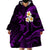 Polynesian Hawaii Wearable Blanket Hoodie Kauai Islands with Pacific Plumeria Purple Vibe LT9 - Polynesian Pride