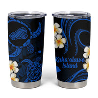 Hawaii Kahoolawe Islands Pacific Plumeria Tumbler Cup Blue Polynesian Tattoo LT9 Blue - Polynesian Pride
