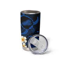 Hawaii Kahoolawe Islands Pacific Plumeria Tumbler Cup Blue Polynesian Tattoo LT9 - Polynesian Pride