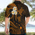 Hawaii Hawaiian Shirt Kahoolawe Islands Polynesian Sunset Plumeria Gold Vibe LT9 - Polynesian Pride