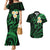 Hawaii Couples Mermaid Dress And Hawaiian Shirt Kahoolawe Islands Polynesian Sunset Plumeria Green Vibe LT9 Green - Polynesian Pride