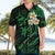 Hawaii Hawaiian Shirt Kahoolawe Islands Polynesian Sunset Plumeria Green Vibe LT9 - Polynesian Pride