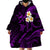 Polynesian Hawaii Wearable Blanket Hoodie Kahoolawe Islands with Pacific Plumeria Purple Vibe LT9 - Polynesian Pride