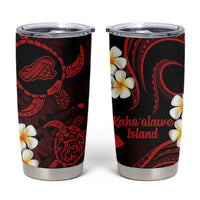 Hawaii Kahoolawe Islands Pacific Plumeria Tumbler Cup Red Polynesian Tattoo LT9 Red - Polynesian Pride