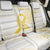 Be Bold Go Gold Polyneisan Ribbon Childhood Personalised Back Car Seat Cover