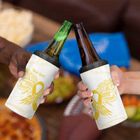 Be Bold Go Gold Polyneisan Ribbon Childhood Personalised 4 in 1 Can Cooler Tumbler LT9 - Polynesian Pride