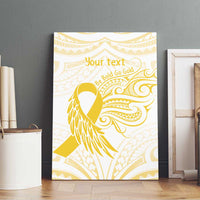 Be Bold Go Gold Polyneisan Ribbon Childhood Personalised Canvas Wall Art LT9 - Polynesian Pride