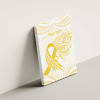 Be Bold Go Gold Polyneisan Ribbon Childhood Personalised Canvas Wall Art LT9 - Polynesian Pride