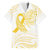 Be Bold Go Gold Polyneisan Ribbon Childhood Personalised Family Matching Long Sleeve Bodycon Dress and Hawaiian Shirt