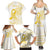 Be Bold Go Gold Polyneisan Ribbon Childhood Personalised Family Matching Summer Maxi Dress and Hawaiian Shirt