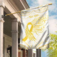 Be Bold Go Gold Polyneisan Ribbon Childhood Personalised Garden Flag LT9 House Flag Gold - Polynesian Pride