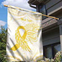 Be Bold Go Gold Polyneisan Ribbon Childhood Personalised Garden Flag LT9 - Polynesian Pride