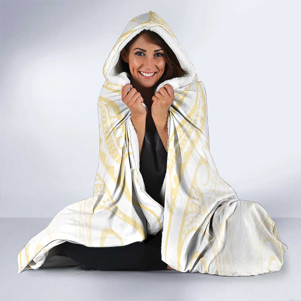 Be Bold Go Gold Polyneisan Ribbon Childhood Personalised Hooded Blanket LT9 - Polynesian Pride