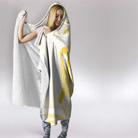 Be Bold Go Gold Polyneisan Ribbon Childhood Personalised Hooded Blanket LT9 - Polynesian Pride