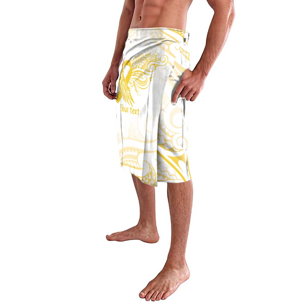 Be Bold Go Gold Polyneisan Ribbon Childhood Personalised Lavalava LT9 - Polynesian Pride