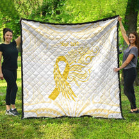 Be Bold Go Gold Polyneisan Ribbon Childhood Personalised Quilt LT9 - Polynesian Pride