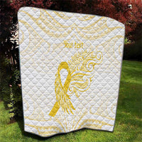Be Bold Go Gold Polyneisan Ribbon Childhood Personalised Quilt LT9 - Polynesian Pride