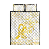 Be Bold Go Gold Polyneisan Ribbon Childhood Personalised Quilt Bed Set LT9 - Polynesian Pride