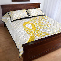 Be Bold Go Gold Polyneisan Ribbon Childhood Personalised Quilt Bed Set LT9 - Polynesian Pride