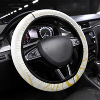 Be Bold Go Gold Polyneisan Ribbon Childhood Personalised Steering Wheel Cover LT9 Universal Fit Gold - Polynesian Pride