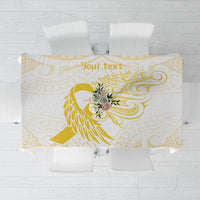 Be Bold Go Gold Polyneisan Ribbon Childhood Personalised Tablecloth LT9 Gold - Polynesian Pride